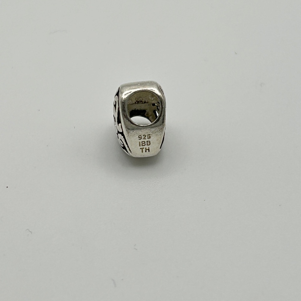 IBB Sterling Silver Heart Charm; fits on Pandora Bracelets - Picture 3 of 4